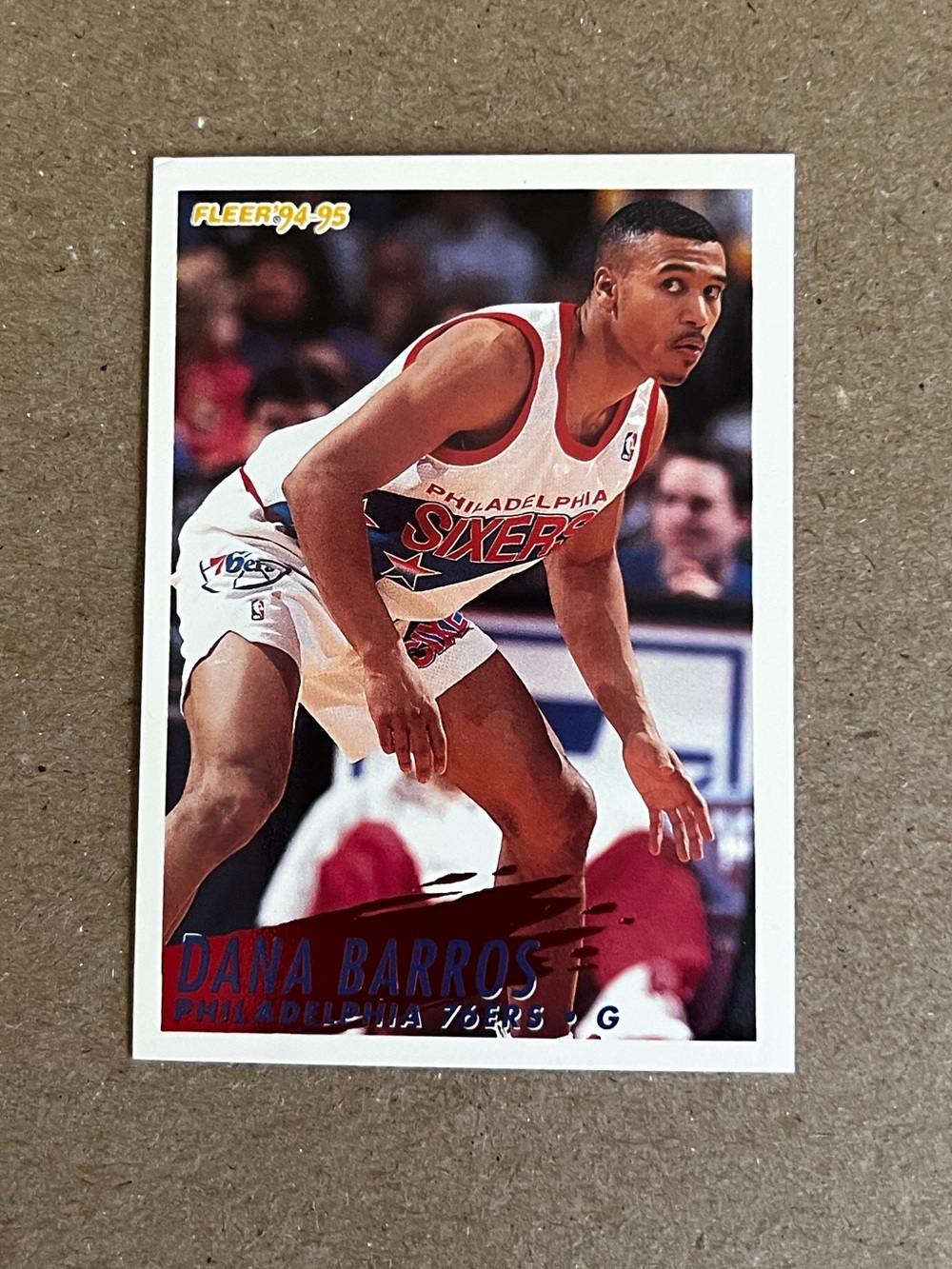 1994-95 Fleer - Dana Barros #165 Philadelphia 76ers Basketball Card